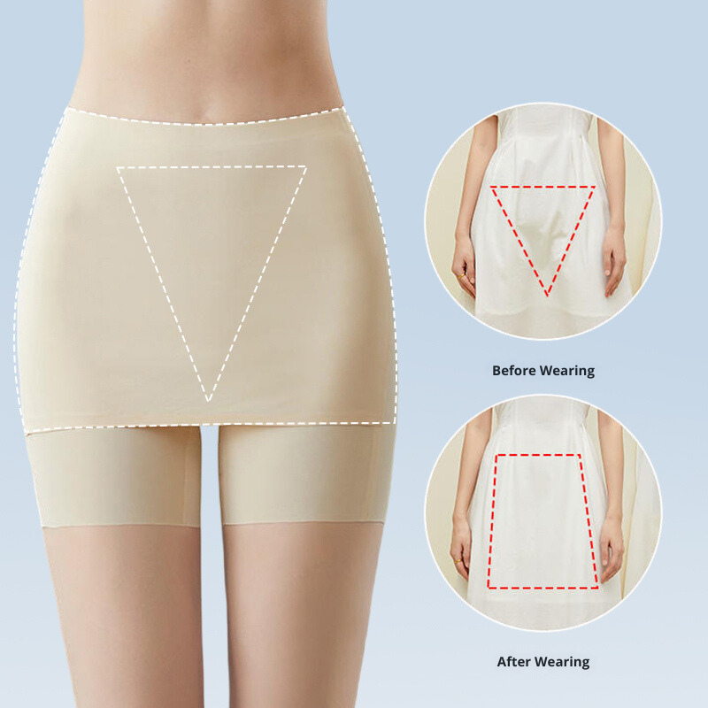 Seamless Ice-silk safety shorts for skirts