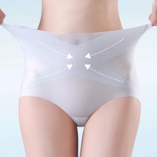 3D hip lift ice-silk seamless panty