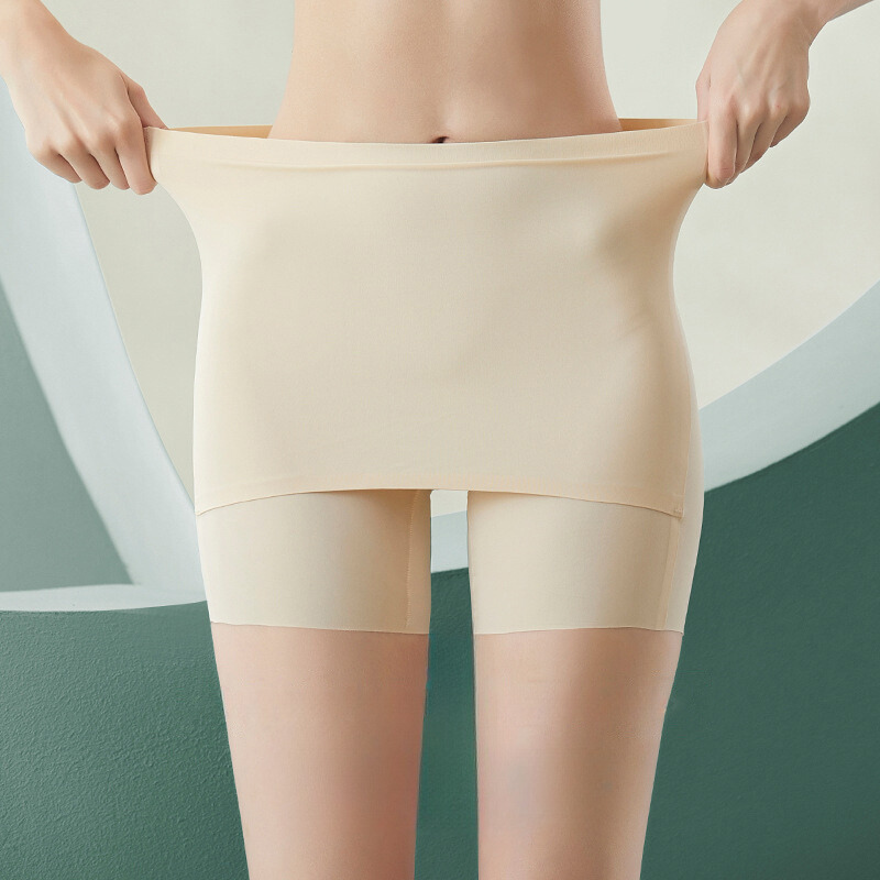 Seamless Ice-silk safety shorts for skirts